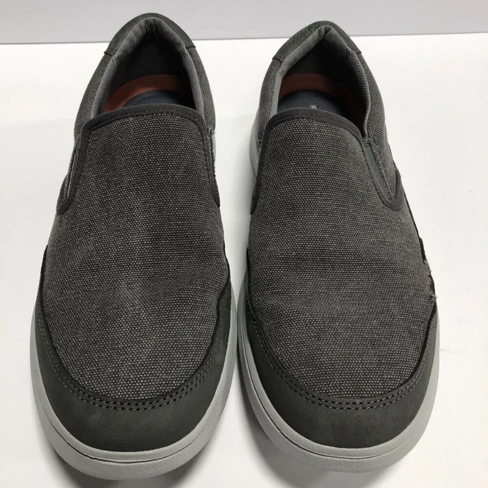 Rockport Men's Beckwith Double Gore Slip On Shoes Gray, Size 7.5M